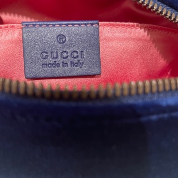 GG Camera Marmont Cobalt blue cross body bag - Picture 12 of 13